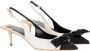 Elisabetta Franchi Strik Slingback Schoen met Gros-grain Neus White Dames - Thumbnail 2