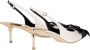 Elisabetta Franchi Strik Slingback Schoen met Gros-grain Neus White Dames - Thumbnail 3