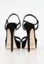 Elisabetta Franchi Zwarte Plateau Sandalen met Gouden Logo Black Dames - Thumbnail 2