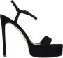 Elisabetta Franchi Zwarte Plateau Sandalen met Gouden Logo Black Dames - Thumbnail 3