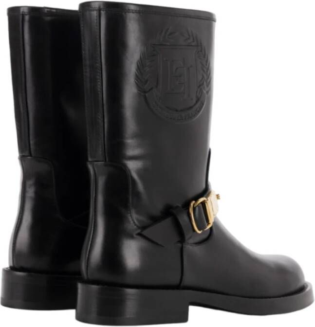 Elisabetta Franchi Zwarte platte schoenen Black Dames