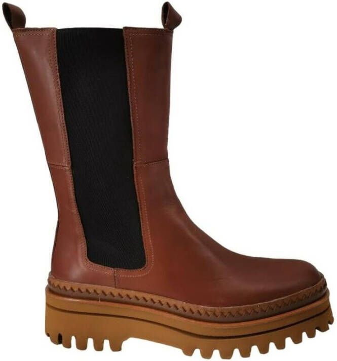 Elvio Zanon High Boots Bruin Dames