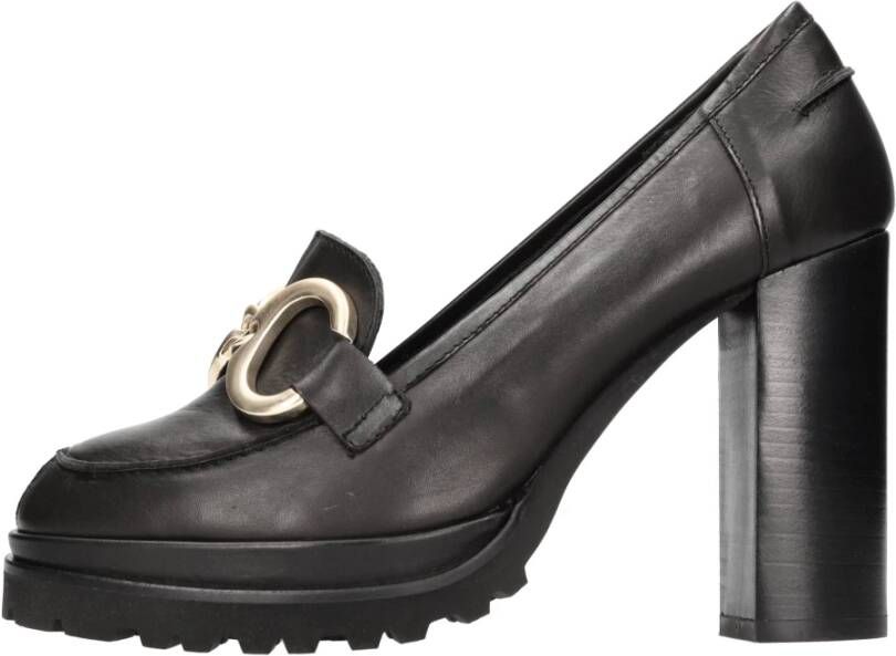 Elvio Zanon Platte schoenen Zwart Black Dames