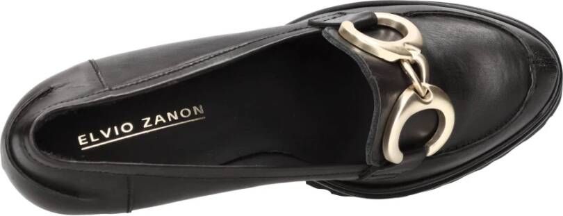 Elvio Zanon Platte schoenen Zwart Black Dames