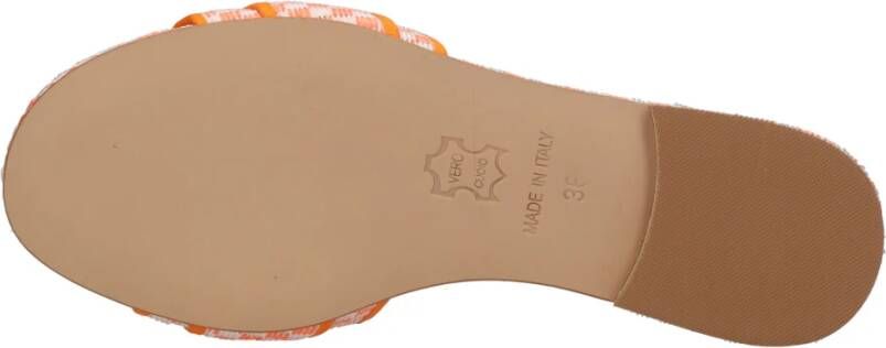 Emanuela Caruso Sandalen Oranje Orange Dames