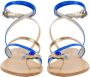 Emanuela Caruso Sandals Blauw Dames - Thumbnail 2