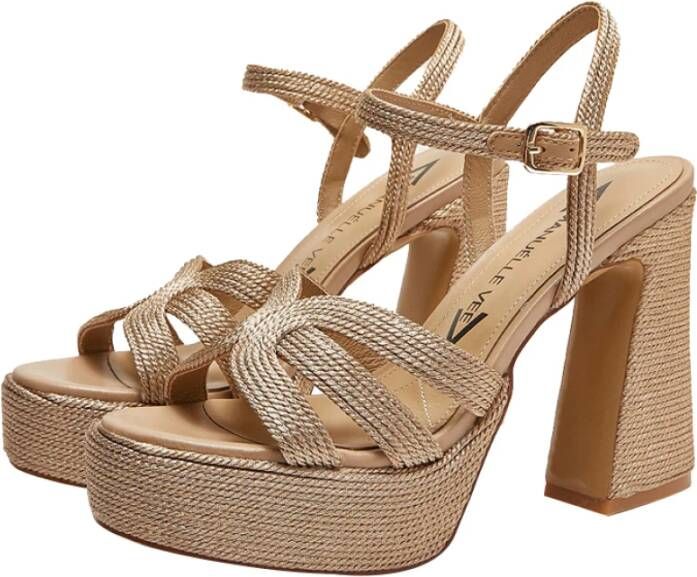 Emanuelle Vee Beige Hak Sandalen Beige Dames