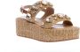 Emanuelle Vee Beige Sleehak Sandalen Strass Detail Beige Dames - Thumbnail 2