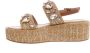 Emanuelle Vee Beige Sleehak Sandalen Strass Detail Beige Dames - Thumbnail 3