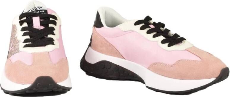 Emanuelle Vee Casual Sneakers met Rubberen Zool Pink Dames