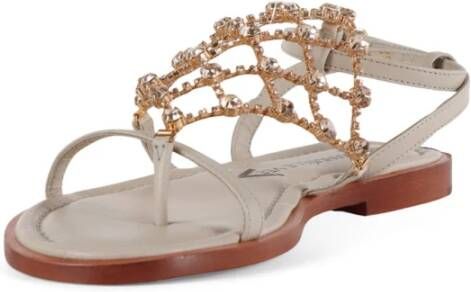 Emanuelle Vee Flat Sandals Beige Dames