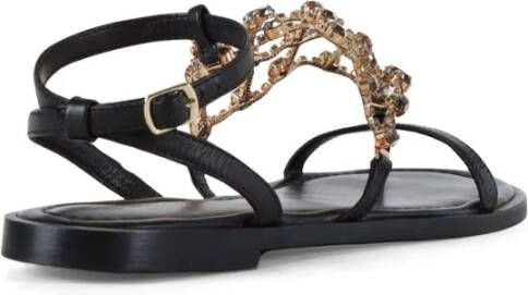 Emanuelle Vee Flat Sandals Black Dames