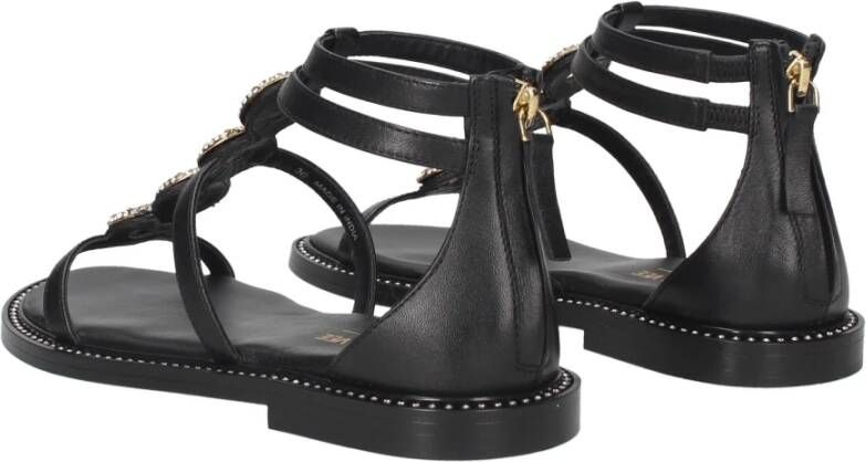 Emanuelle Vee Flat Sandals Zwart Dames