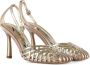 Emanuelle Vee Gouden Leren Sandalen Beige Dames - Thumbnail 2