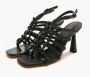 Emanuelle Vee Stijlvolle Zwarte Hoge Hak Sandalen Black Dames - Thumbnail 7