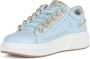 Emanuelle Vee July Strass Leren Sneakers Blue Dames - Thumbnail 2