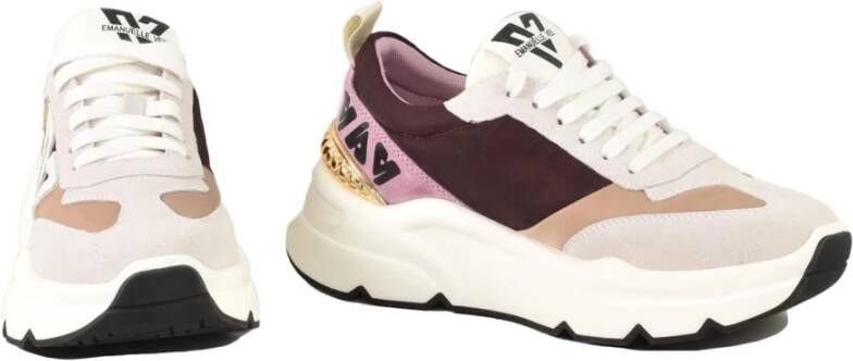 Emanuelle Vee Leren Sneakers met Rubberen Zool Multicolor Dames