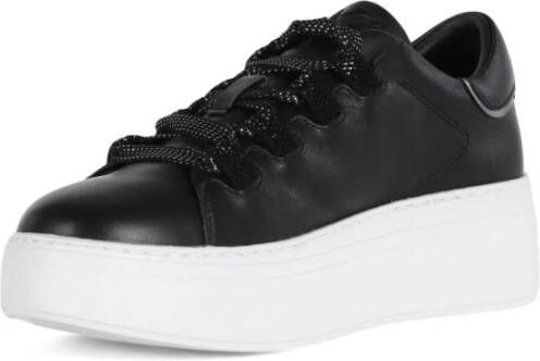 Emanuelle Vee Leren Sneakers met Strass Black Dames