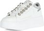 Emanuelle Vee Leren Sneakers met Strass en Glitter White Dames - Thumbnail 2