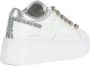 Emanuelle Vee Leren Sneakers met Strass en Glitter White Dames - Thumbnail 3