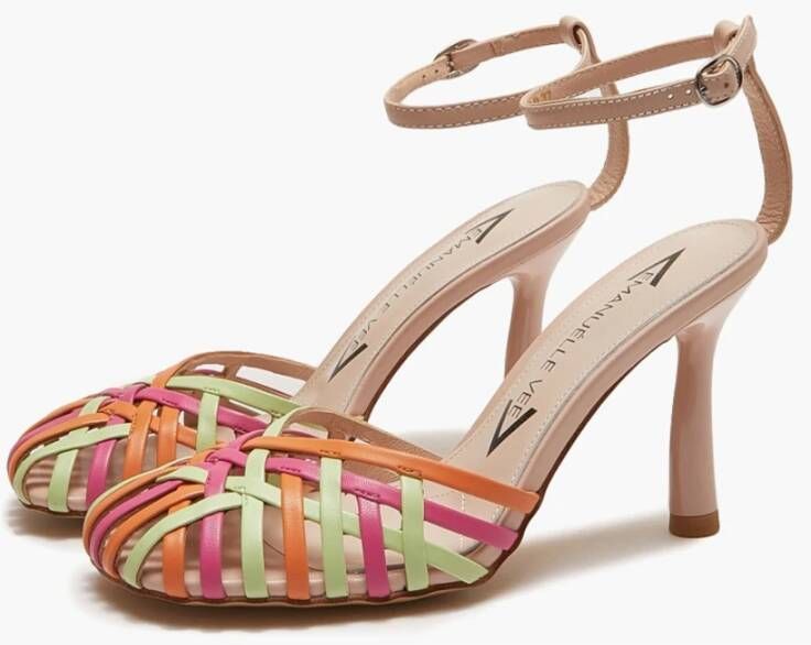 Emanuelle Vee Rode Sandalen voor Vrouwen Multicolor Dames