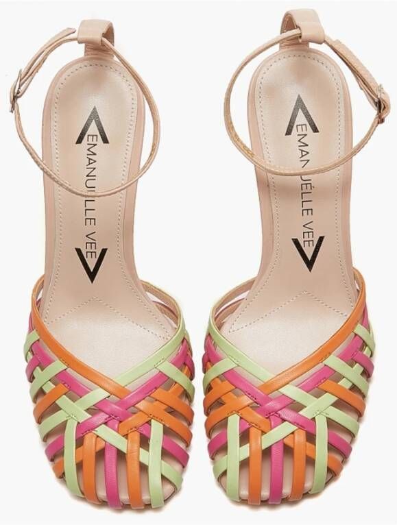 Emanuelle Vee Rode Sandalen voor Vrouwen Multicolor Dames