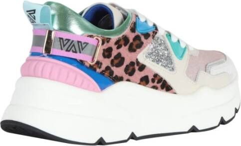 Emanuelle Vee Roze Sneakers Modern Stijl Multicolor Dames