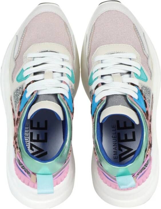 Emanuelle Vee Roze Sneakers Modern Stijl Multicolor Dames