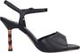 Emanuelle Vee Sandalen Zwart Black Dames - Thumbnail 3