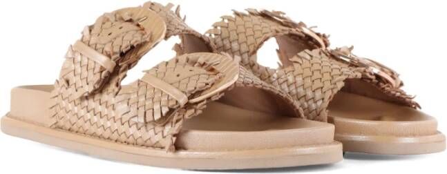 Emanuelle Vee Sliders Beige Dames