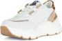 Emanuelle Vee Sneakers met contrastinzetten van leer en stof White Dames - Thumbnail 2