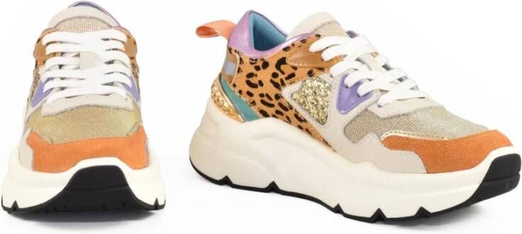 Emanuelle Vee Stijlvolle Sneakers met Rubberen Zool Multicolor Dames