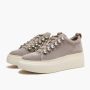 Emanuelle Vee Strass Lace-Up Suede Sneakers Beige Dames - Thumbnail 2