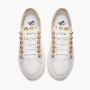 Emanuelle Vee Wit-gouden leren sneakers met strass-details White Dames - Thumbnail 3