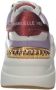 Emanuelle Vee Witte leren sneaker met Bordeaux details White Dames - Thumbnail 2