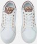 Emanuelle Vee Witte Leren Sneakers met Spiegelende Details White Dames - Thumbnail 4