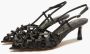 Emanuelle Vee Zwarte Sandalen met Strass Detail Black Dames - Thumbnail 2