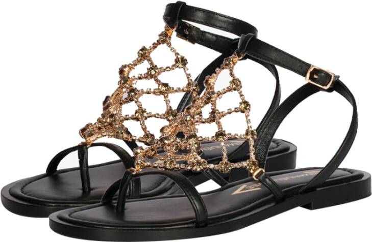 Emanuelle Vee Zwarte Sandalen voor Vrouwen Black Dames