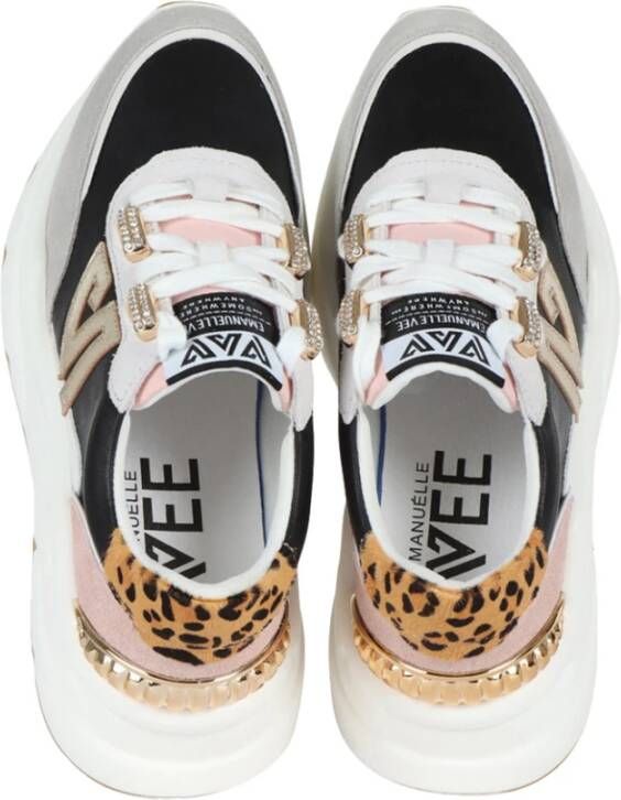 Emanuelle Vee Zwarte Sneakers Elegant Veelzijdig Stijl Multicolor Dames