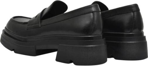 Emanuelle Vee Zwarte suède loafersandalen Black Dames