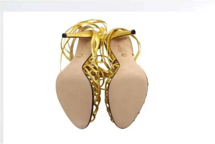 Emilio Pucci Pre-owned Leather sandals Yellow Dames