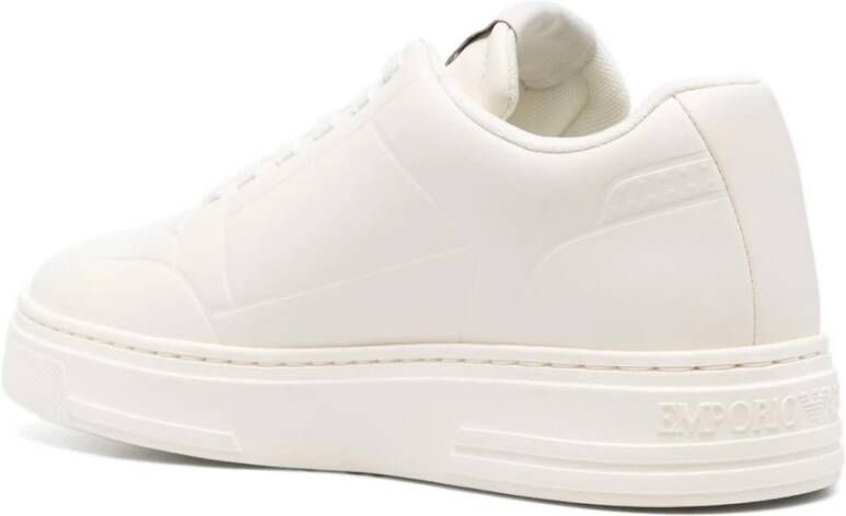 Emporio Armani Beige Sneakers met Rubberen Zool Beige Dames