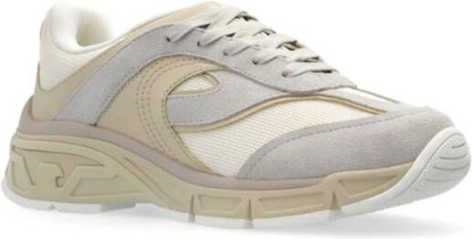 Emporio Armani Beige Suède Panel Sneakers Beige Heren