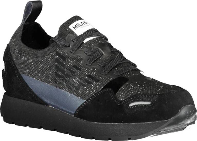 Emporio Armani Black Sneakers Zwart Dames