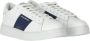 Giorgio Armani Logo Sneakers van Glad Leer White Heren - Thumbnail 11