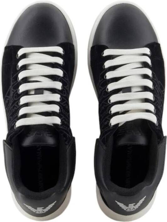 Emporio Armani Casual Sneaker Schoenen voor Mannen Black Dames