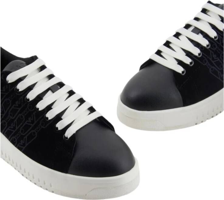 Emporio Armani Casual Sneaker Schoenen voor Mannen Black Dames