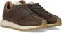 Emporio Armani Donkerbruine Sneaker met Kalfsleer Brown Heren - Thumbnail 2