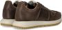 Emporio Armani Donkerbruine Sneaker met Kalfsleer Brown Heren - Thumbnail 4