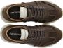 Emporio Armani Donkerbruine Sneaker met Kalfsleer Brown Heren - Thumbnail 5